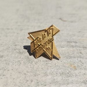 Vintage McDonald's Tune In To Tomorrow Gold-Toned Lapel Pinback/Tie-Tack